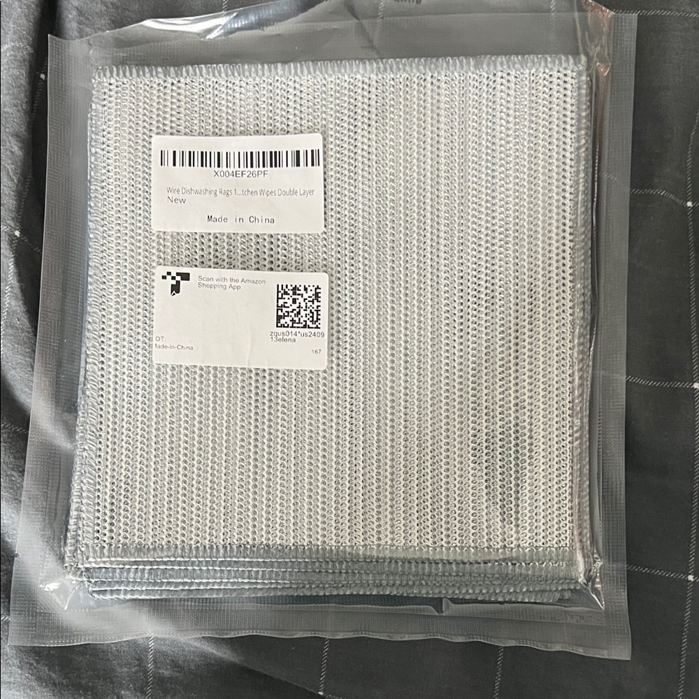 Wire Dishwashing Rags - Kitchen Wipes Double Layer